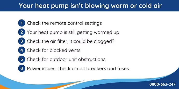 Heat Pump Not Heating Common Issues & Quick Fixes for New Zealand